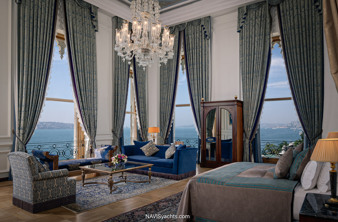 Ottoman-inspired décor in Çirağan Palace Kempinski