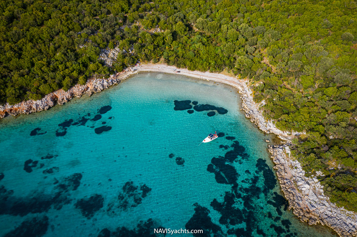 Clear waters near Bodrum, showing natural coastline.