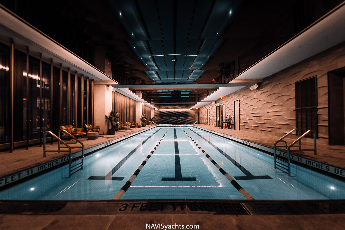State-of-the-art gym at the Equinox Hotel New York