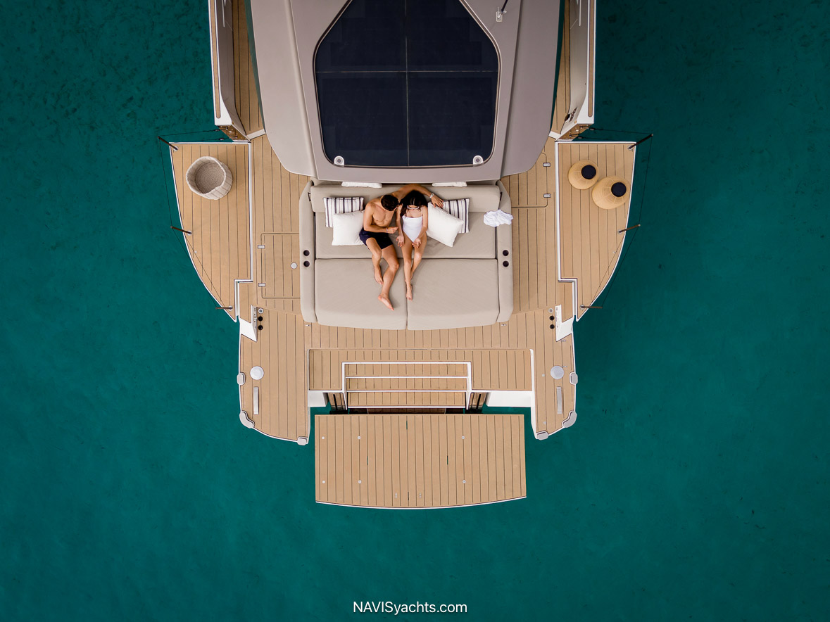 Azimut’s efficient Seadeck 6 yacht making its debut at the Fort Lauderdale International Boat Show 2024.