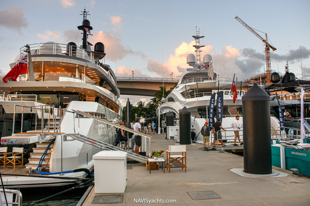 M/Y CASINO ROYALE at FLIBS 2023, exemplifying luxury yachting