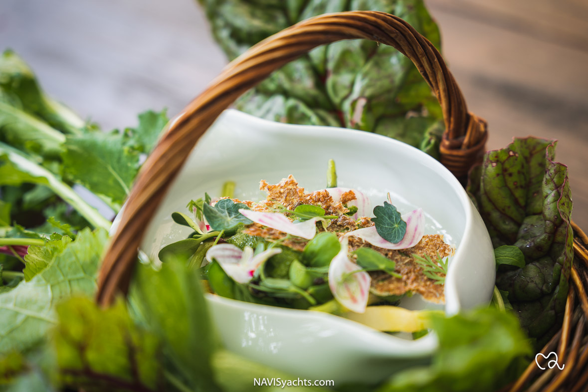 Fresh Provençal cuisine plated to perfection