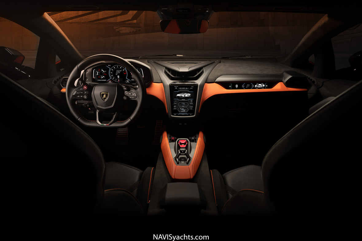 Lamborghini Revuelto - Interior display with state-of-the-art Human Machine Interface (HMI)