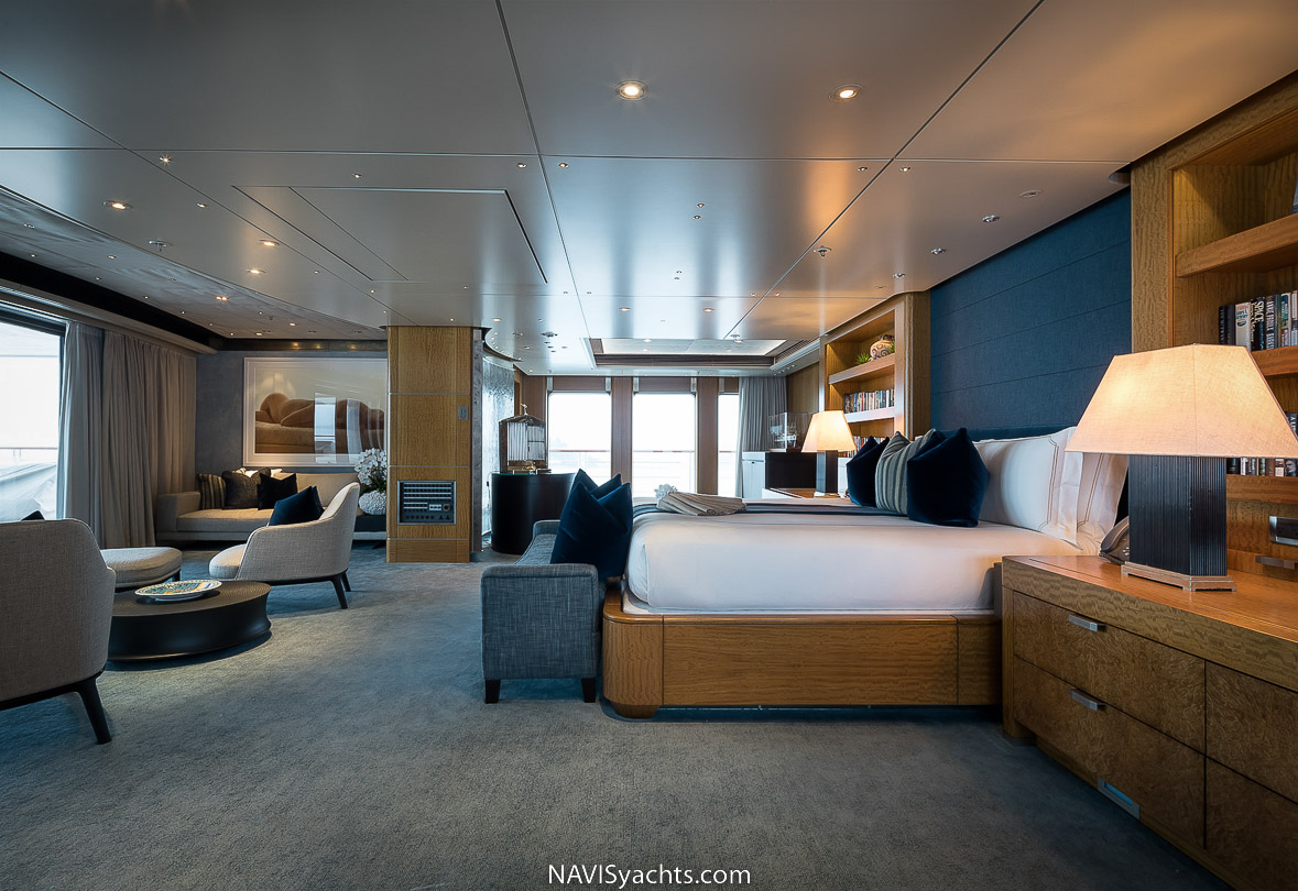 Interior of the luxurious Lürssen MY Octopus