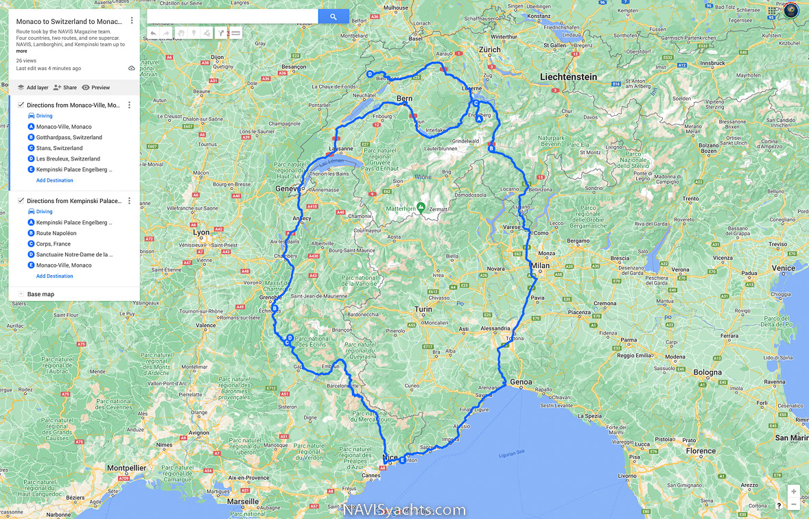 Route Napoleon Map - Google Maps