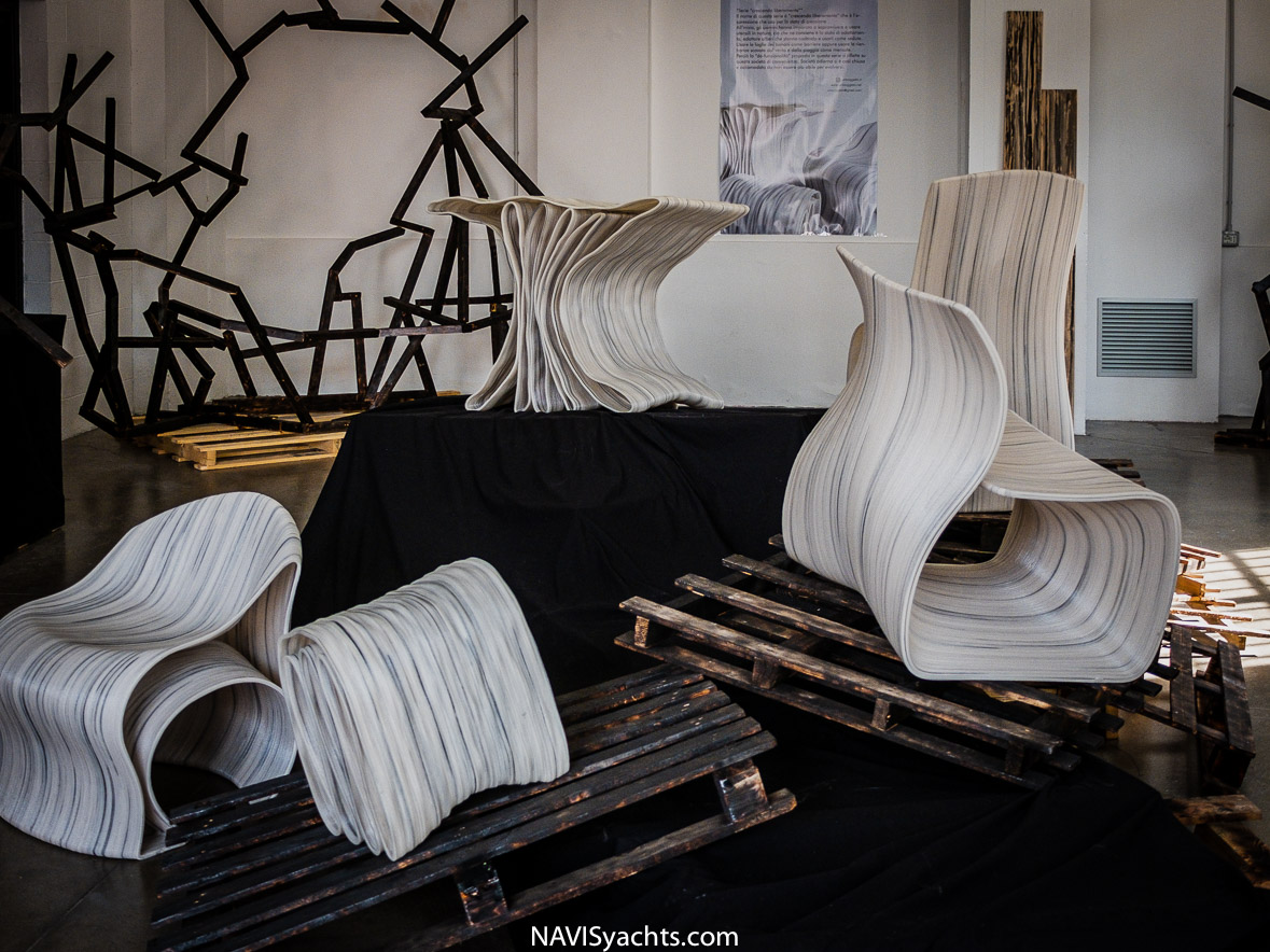 Young designers presenting their creations at Milan Design Week 2023