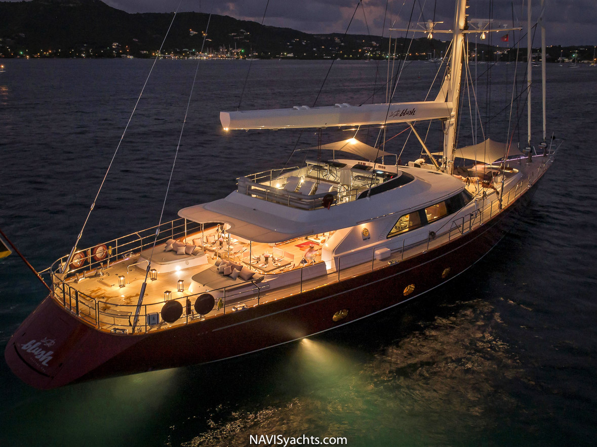 Impressive naval architecture and engineering: Delve into the impressive naval architecture and engineering behind Blush, ensuring stability, safety, and comfort.