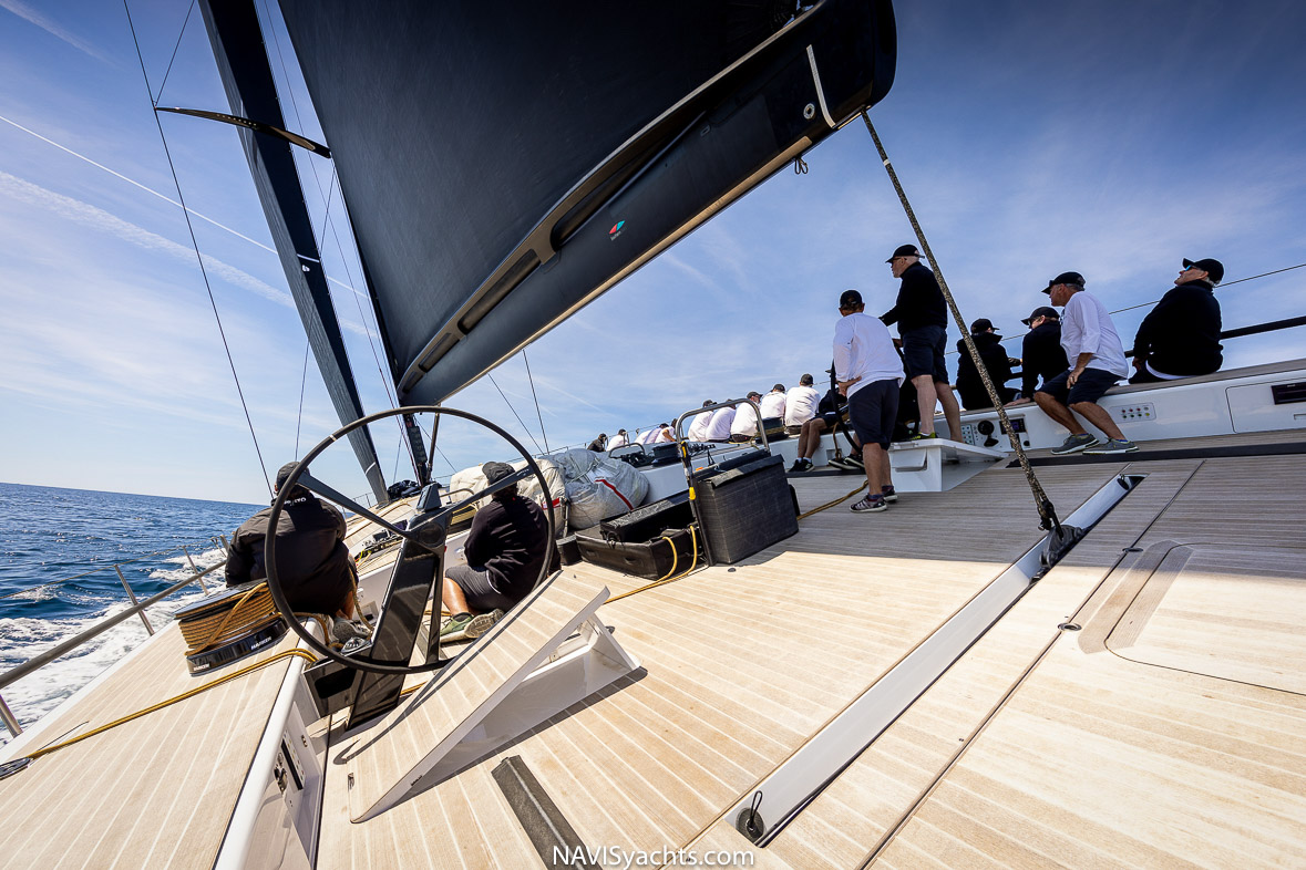 Sailors preparing for the race at PalmaVela Regatta