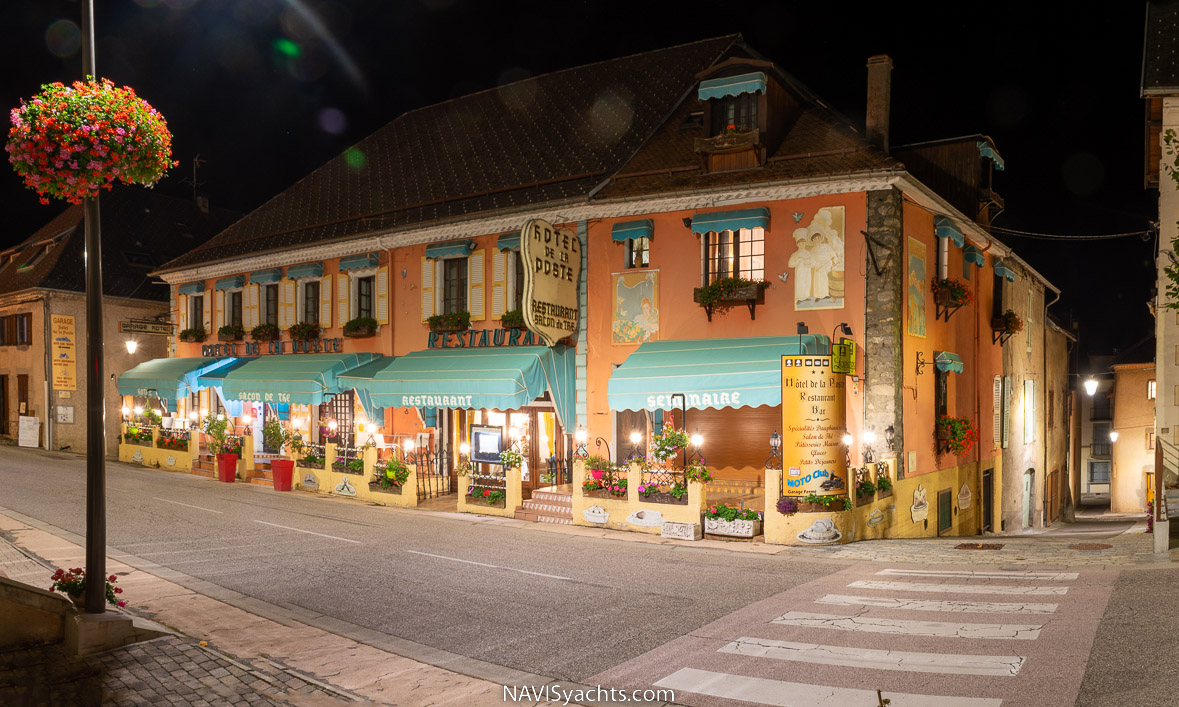 Hotel de la Poste, Corps Town, Route Napoleon, France.