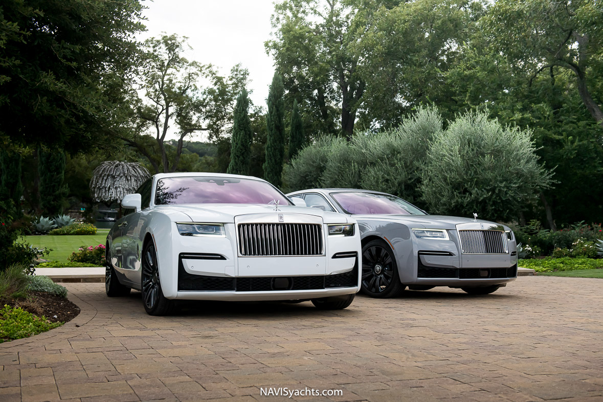 Rolls-Royce Ghost elegance in NAVIS Miami office garage