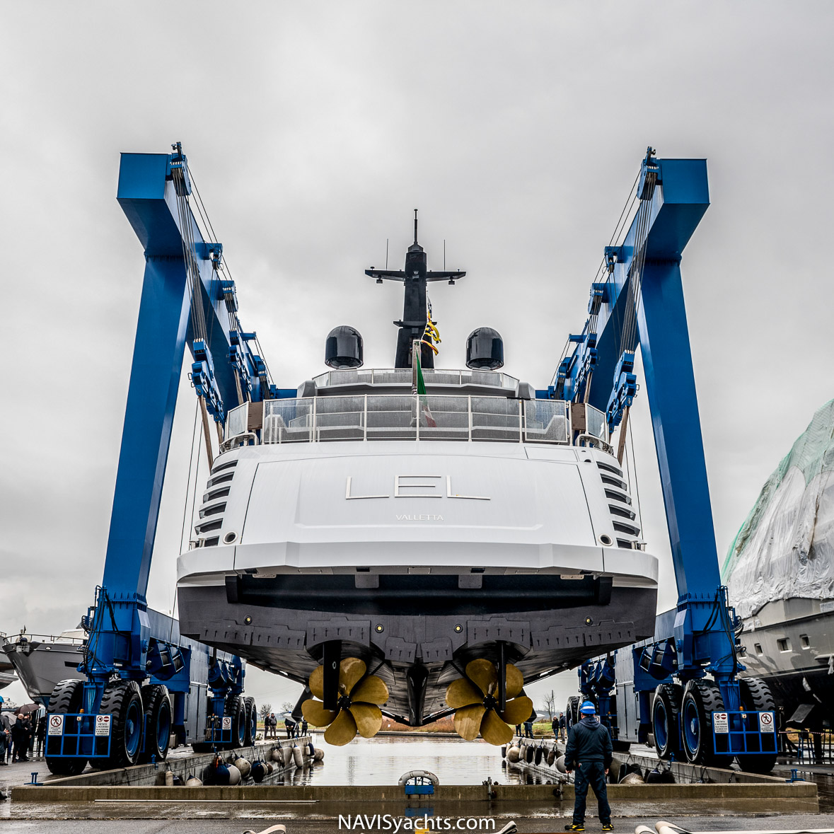 Rossinavi Shipyard launched 50m superyacht LEL