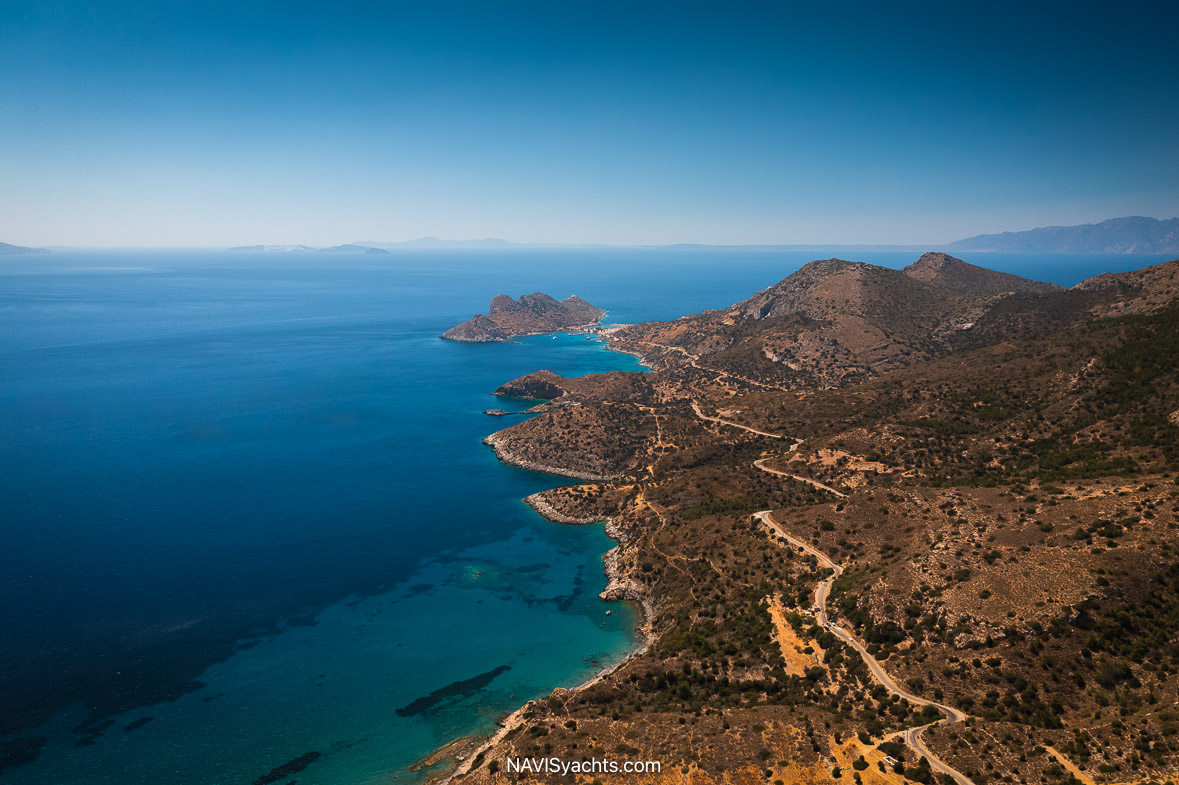Crystal clear waters at Knidos bay