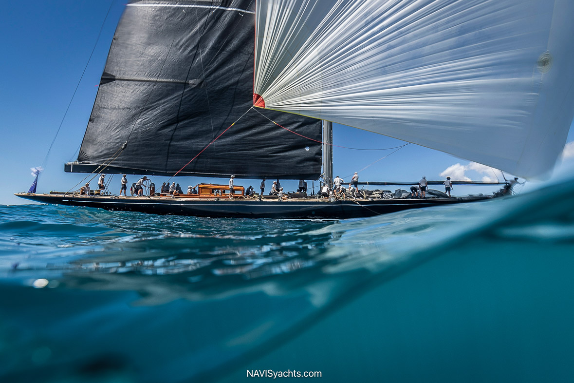J Class yachts racing in Palma Bay