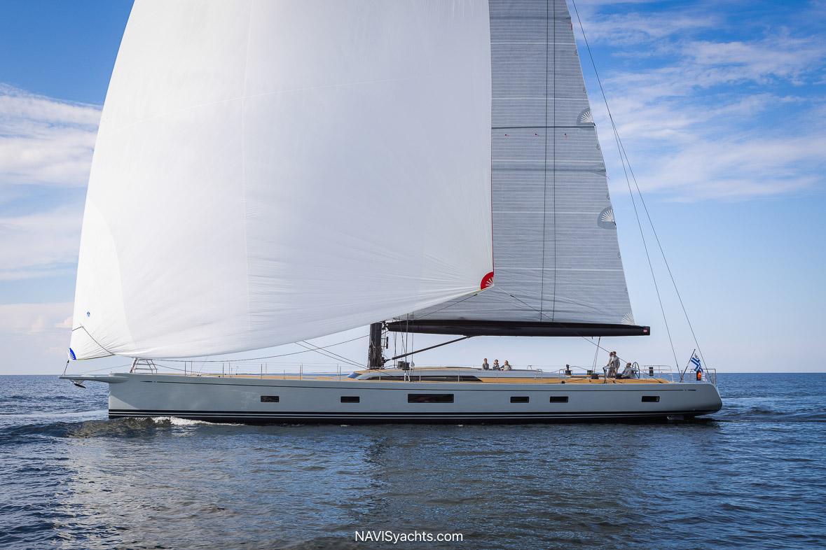 Elegant exterior of Nautor Swan 108
