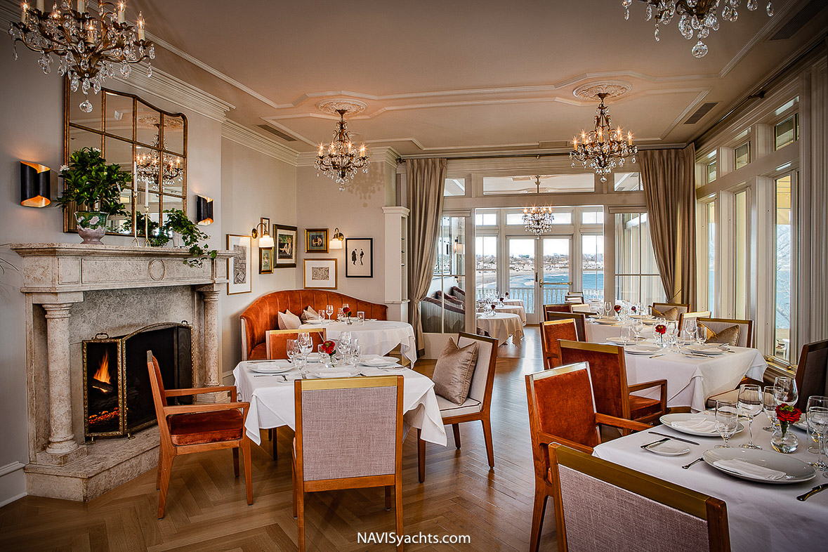 Gourmet cuisine highlighting local ingredients at The Chanler's restaurant
