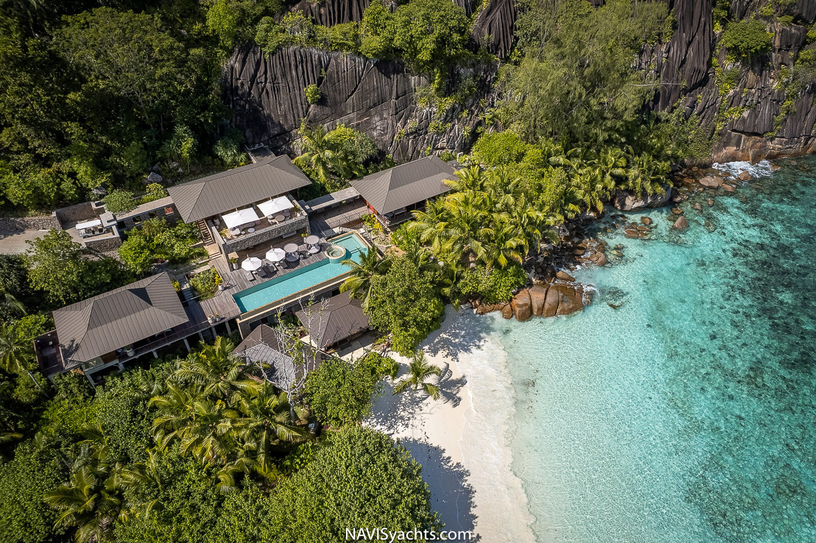 A breathtaking sunset over the Indian Ocean, captured from the Four Seasons Resort in the Seychelles during the luxury safari adventure