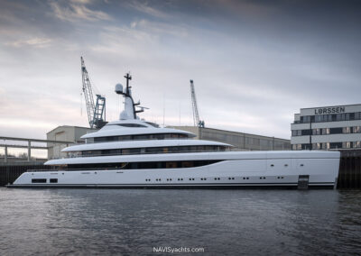 Superyachts on display at Port Hercule during the Monaco Yacht Show