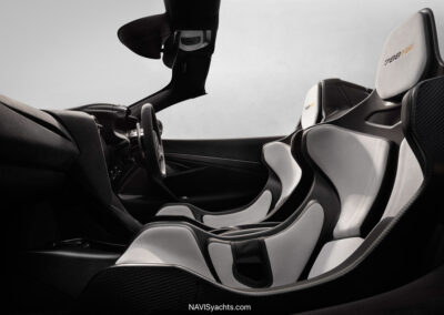 McLaren 788HS rear design with active wing, diffuser and titanium exhausts
