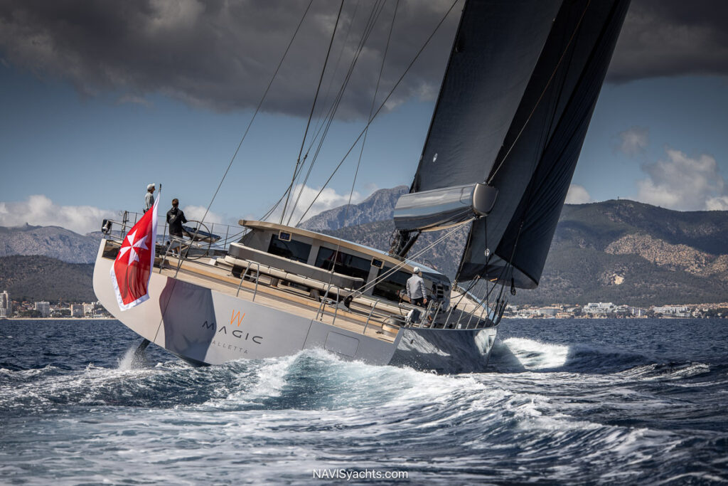 Vitters Magic 44m fast-cruising sailing yacht underway